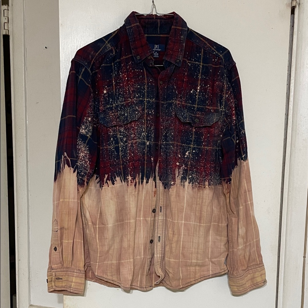George Multicolor Button Down Shirt With Skull De… - image 3